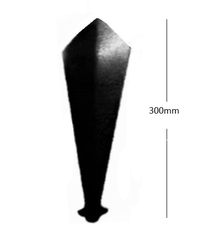 Black Ash Fascia Board Finial Subtle Grained - Image 2