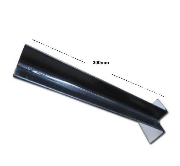 Black Ash Fascia Board 90° Internal Corner Subtle Grained - Image 2