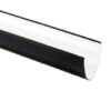 Black 1/2 Round Guttering 4m Length