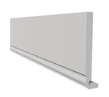White Full Replacement Fascia Board Ogee Ended 18mm Thickness - 200mm Fascia Board
