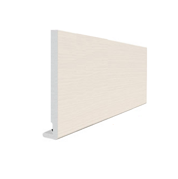 Cream Fascia Board 175mm x 5Mtr x 18mm Thickness Subtle Grained