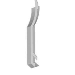 White Upvc Open V Cladding-Butt Joint Trim 100mm