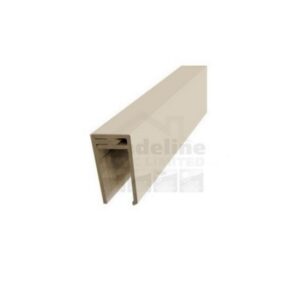Cream Durasid Cladding 2 Part Edge Trim-3m