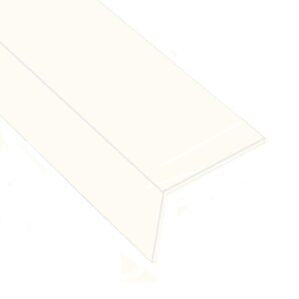 White Durasid Cladding Upvc Reveal Corner Trim 100 X 50mm X 2.5MTRS
