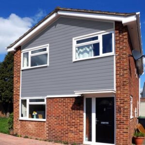 Colonial Blue Fortex Cladding