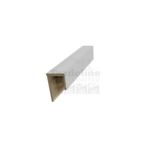 Light Grey Cladding 1-Part Upvc Edge Trim -3m