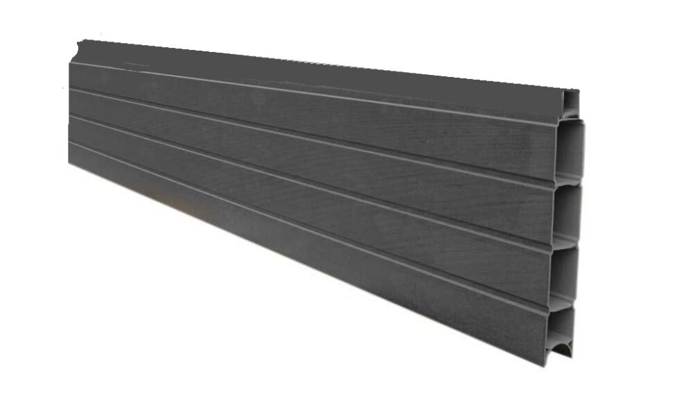 Carbon Grey Upvc-Fence Panel-1828 x 300mm