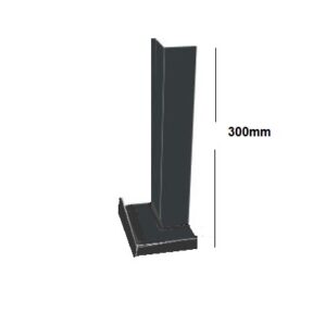 Storm Grey Square Edge Full Replacement Fascia Board 18mm Thickness Smooth Finish - 90 Degree Internal Fascia Corner