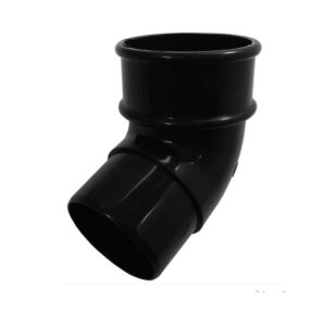 Black Round Downpipe 112° Offset Bend