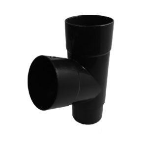 Black Round Downpipe Branch