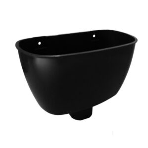 Black Round Downpipe Hopper