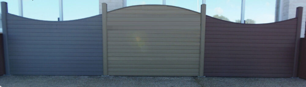 Walnut Pvc Composite Fencing Panel 2438mm x 300mm - Image 2