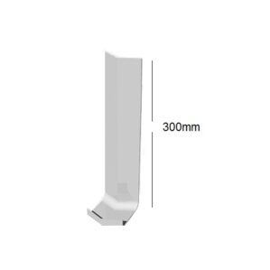 White Square Fascia Board 135° Internal Joint