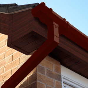 Mahogany Square Edge Cover Over Fascia Board 10mm Thickness