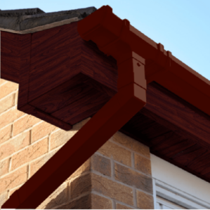 Rosewood Square Edge Cover Over Fascia Board 10mm Thickness