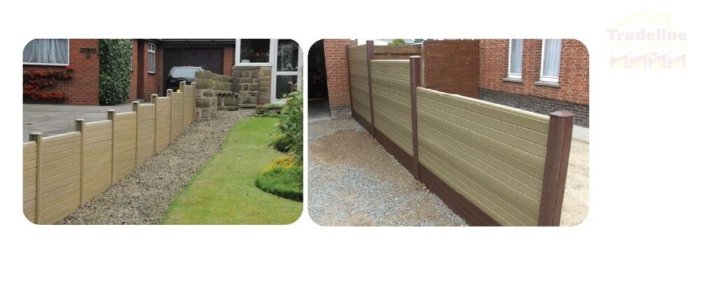 Walnut Pvc Composite Fencing Panel 2438mm x 300mm - Image 5