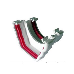 White Ogee Guttering - Ogee to Round Gutter Adaptor