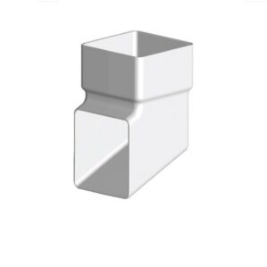 White Squareline Downpipe - Shoe