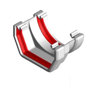 White Round Guttering - Square to Round Gutter Adaptor