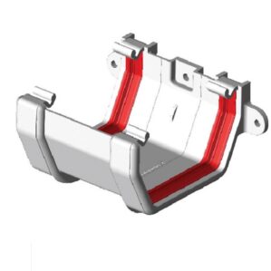 White Squareline Guttering
