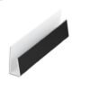 Black Smooth Finish- Soffit Board-Edge Trim-5m