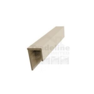 1 Part Cladding Edge Trim 5mtr Cream Subtle Grained