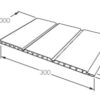 Anthracite Grey Subtle Grained Finish-Hollow Soffit Board-300mm x 5m - Image 2