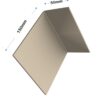 Durasid Natural Cedar Aluminium Reveal Corner Trim 50mm X 150mm-3m - Image 2
