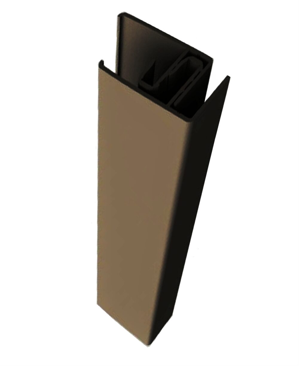Durasid Walnut Aluminium-2 Part Edge Trim-3m