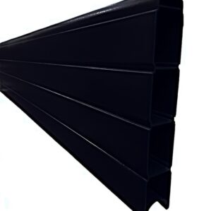 Black Ash Subtle Grained Upvc Fencing System