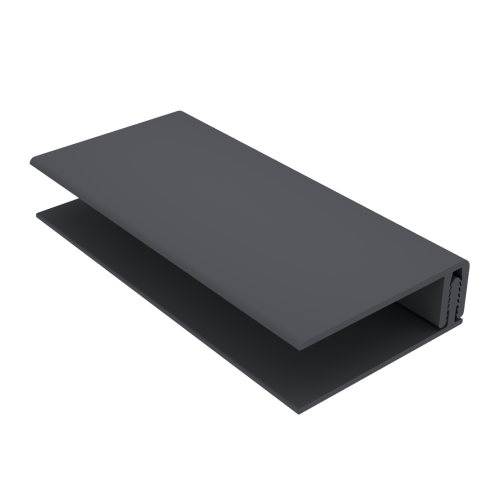 Anthracite Grey Cladding 2-Part Upvc Edge Trim x 3m