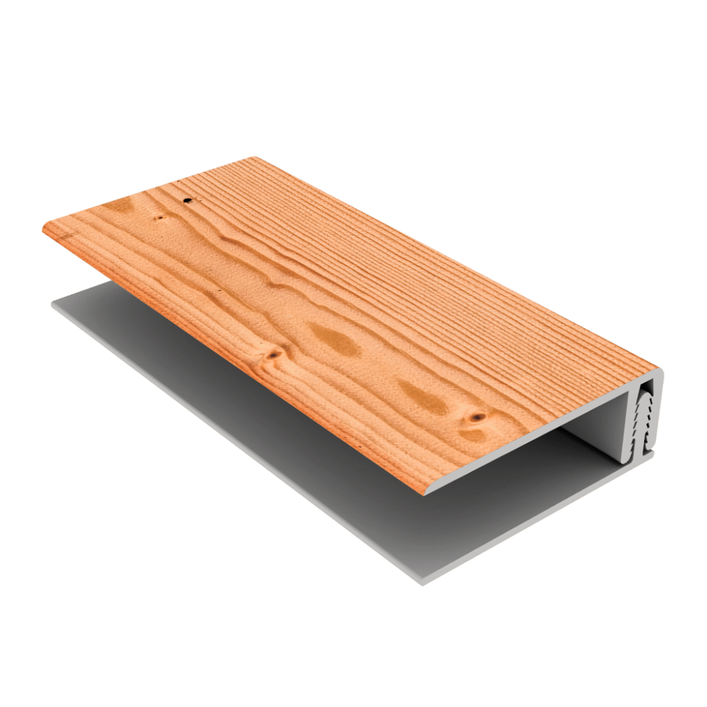 Siberian Larch-2-Part Edge Trim Upvc-3m