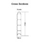 Graphite Grey Pvc Composite Fencing Panel 1828mm x 300mm - Image 11