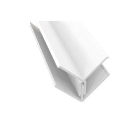 White Upvc Cladding-2 Part 90° Internal  Corner Trim x 3m