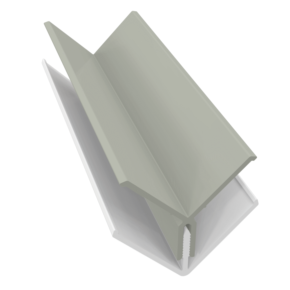 Misty Grey Fortex 90° Internal 2 Part Corner Trim