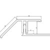 Sage Green Fortex 2 Part 135° External Angle Trim - Image 3