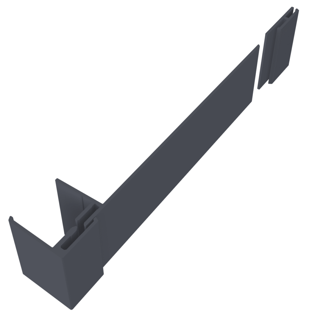 Slate Grey Fortex Reveal Liner H Joint Trim - Image 2