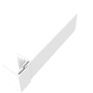 White Upvc Cladding-2 Part Reveal Liner Trim x 3m