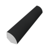 Black Matt-Smooth 19mm Quadrant