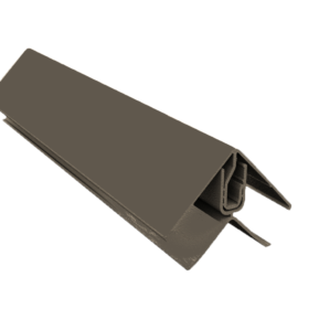 Grey Cedar-Aluminium 2-Part Internal / External Corner Trim-3m