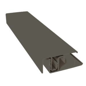 Grey Cedar-Aluminium-2-Part Edge Trim-3m