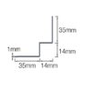 CEDRAL-Click-Internal Corner Trim 3m-Forest Grey-C60 - Image 2