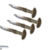 CEDRAL Colour Coded Screws | 4.8 x 38mm PK-50-Grey Brown-C03