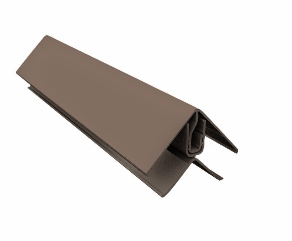 African Padauk-Aluminium 2-Part Internal / External Corner Trim-3m