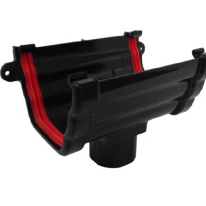 Black Ogee Guttering-Running Outlet