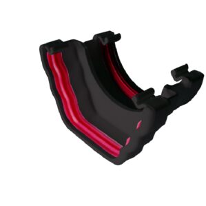 Black Ogee Guttering-Ogee to Round Gutter Adaptor