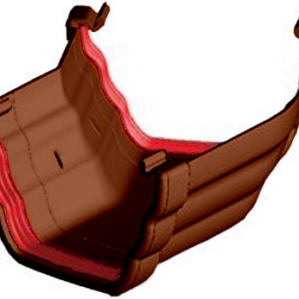Brown Ogee Guttering - Gutter Angle 150°