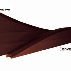 Walnut Concave Fencing Panel 2438mm Wide
