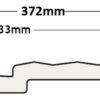 White Durasid External Embossed Cladding 333mm - Image 2