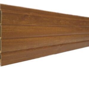 Golden Oak Grained Upvc Fencing System